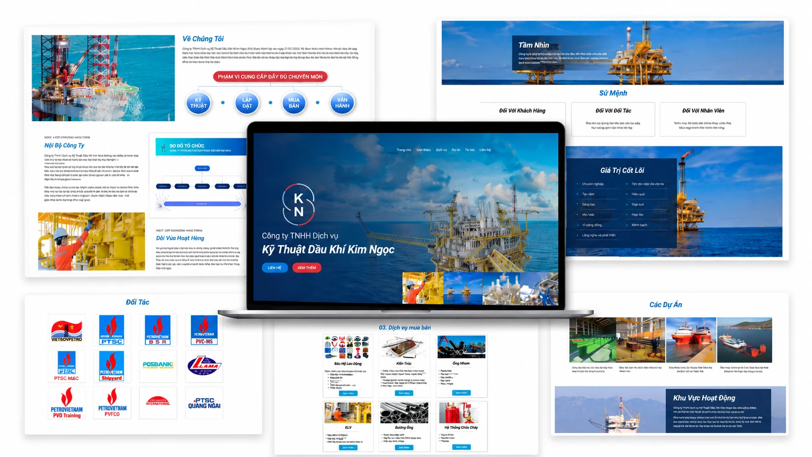 Kimngocpetro.com - Wordpress website design and build
